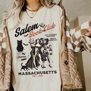 Retro Salem Witch Halloween Shirt, Fall Shirt Salem Witch